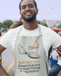 Thumbnail for Theres Already Enough Tossers Pancake Day Cotton Kitchen Apron 8Ball