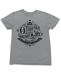 Thumbnail for Tidings Of Comfort And Joy Mono Christmas Unisex Graphic T-Shirt For Men 8Ball
