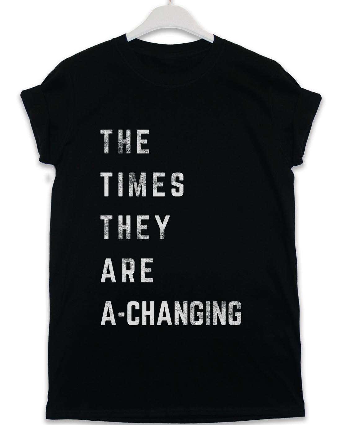 Times are a-Changing Lyric Quote Graphic T-Shirt For Men 8Ball