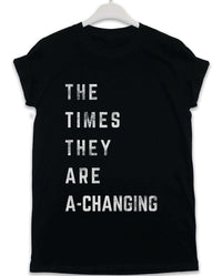 Thumbnail for Times are a-Changing Lyric Quote Graphic T-Shirt For Men 8Ball