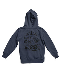 Thumbnail for Too Cute To Wear An Ugly Sweater Mono-Colour Back Printed Christmas Graphic Hoodie 8Ball