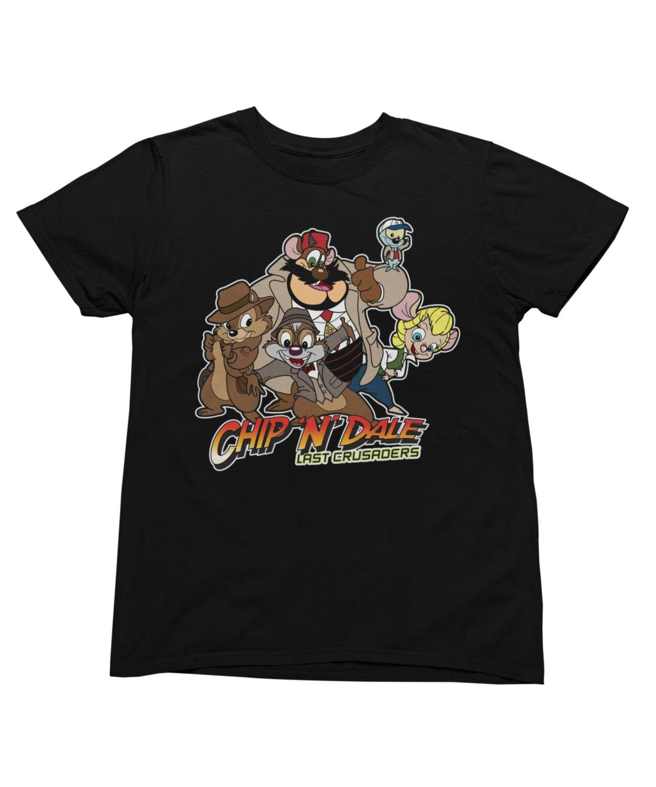 Top Notchy Chip N Dale Last Crusaders Men's/Unisex Mens Graphic T-Shirt 8Ball