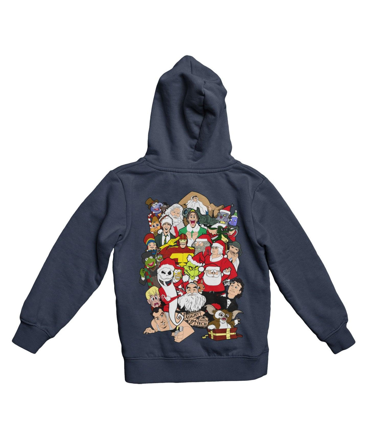 Top Notchy Christmas Chaos Back Printed Xmas Graphic Hoodie 8Ball