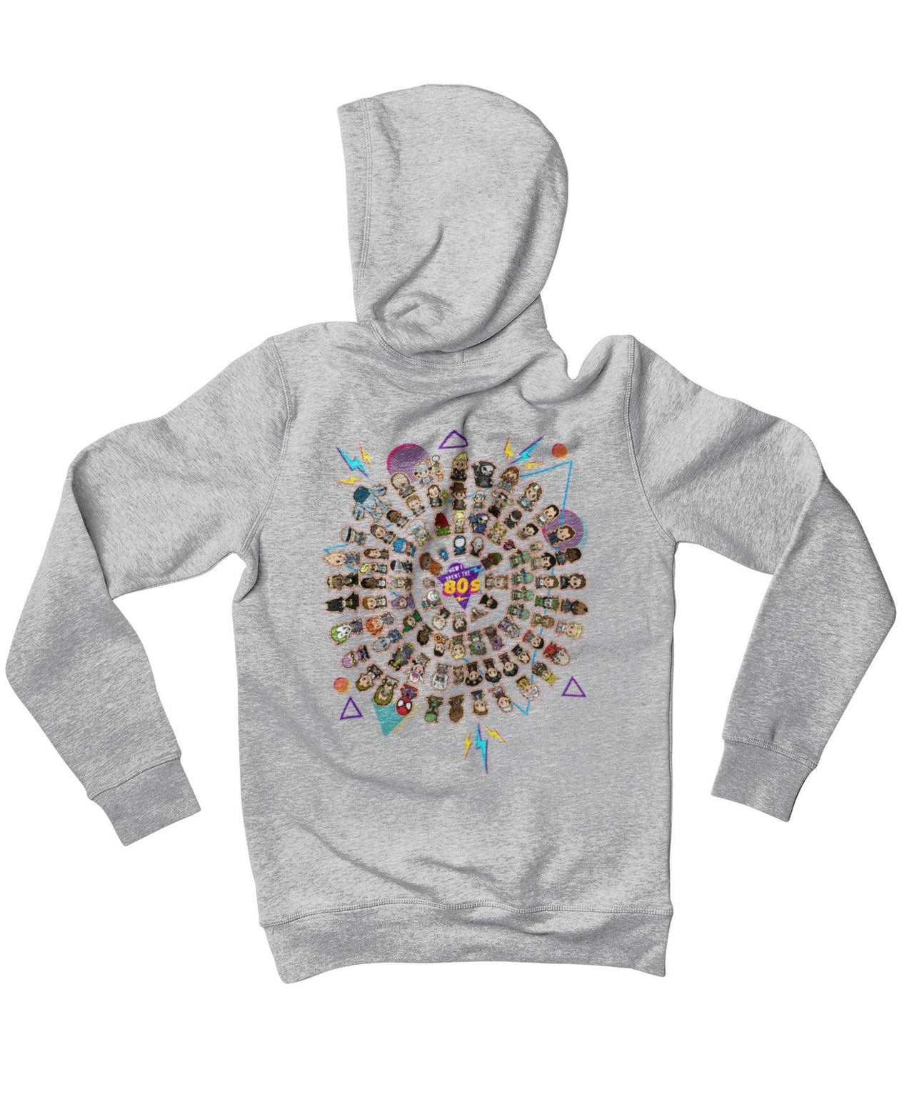 Top Notchy Circular How I Spent The 80s Back Printed Graphic Hoodie 8Ball