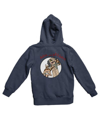 Thumbnail for Top Notchy Dutch and Predator Back Printed Unisex Hoodie 8Ball