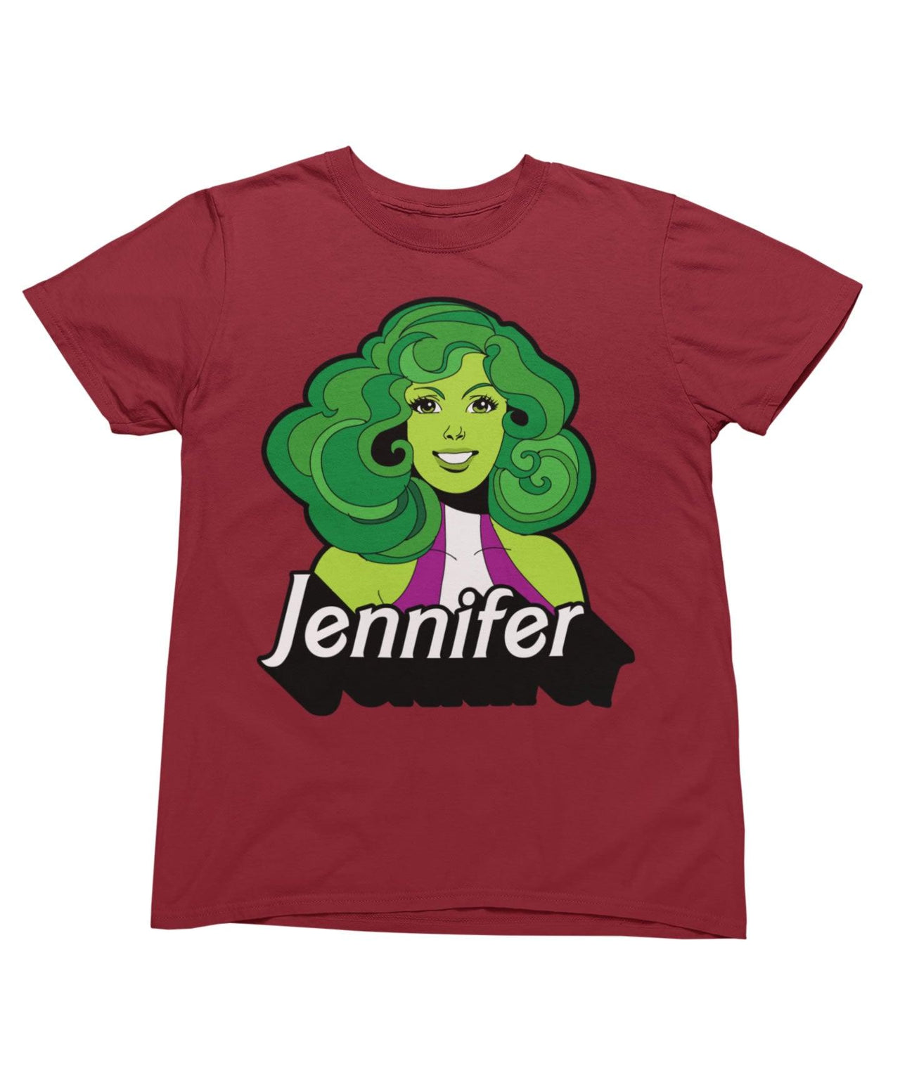 Top Notchy Jennifer Barbie She-Hulk Men's/Unisex Unisex T-Shirt 8Ball