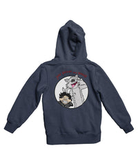 Thumbnail for Top Notchy Jon Snow and Ghost Back Printed Unisex Hoodie 8Ball