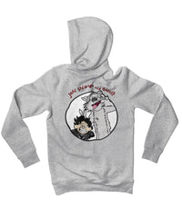 Thumbnail for Top Notchy Jon Snow and Ghost Back Printed Unisex Hoodie 8Ball