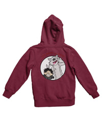 Thumbnail for Top Notchy Jon Snow and Ghost Back Printed Unisex Hoodie 8Ball
