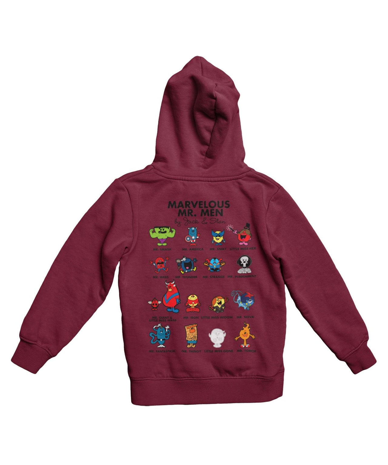 Top Notchy Marvelous Mr Men Back Printed Graphic Hoodie 8Ball