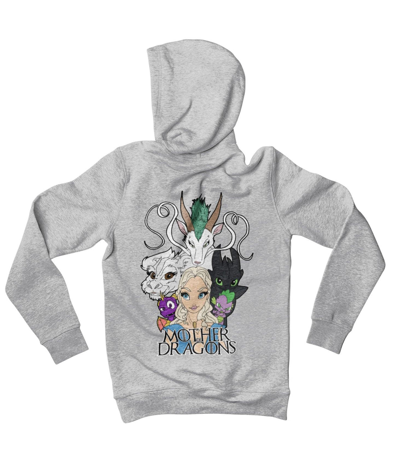 Top Notchy Mother of Dragons Back Printed Unisex Hoodie 8Ball