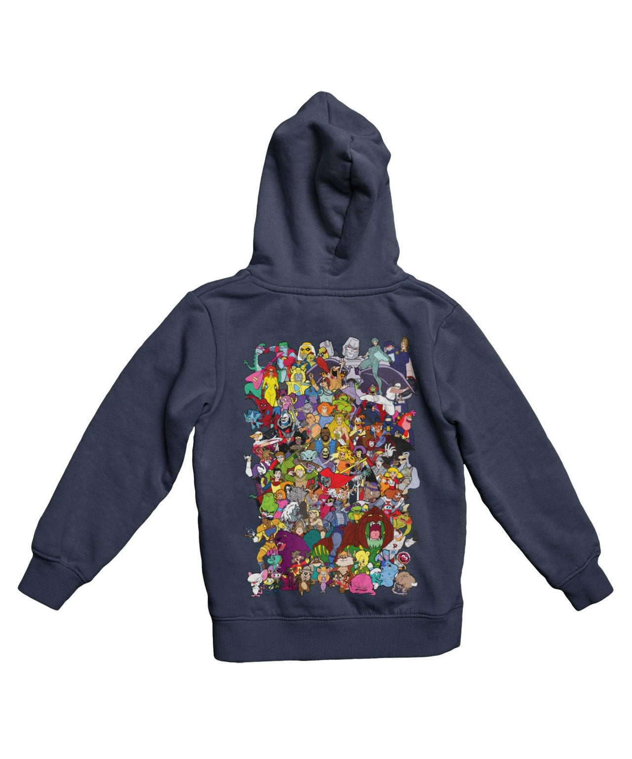 Top Notchy Saturday Morning Cartoons Back Printed Hoodie For Men and Women 8Ball