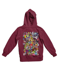 Thumbnail for Top Notchy Saturday Morning Ladies Back Printed Graphic Hoodie 8Ball