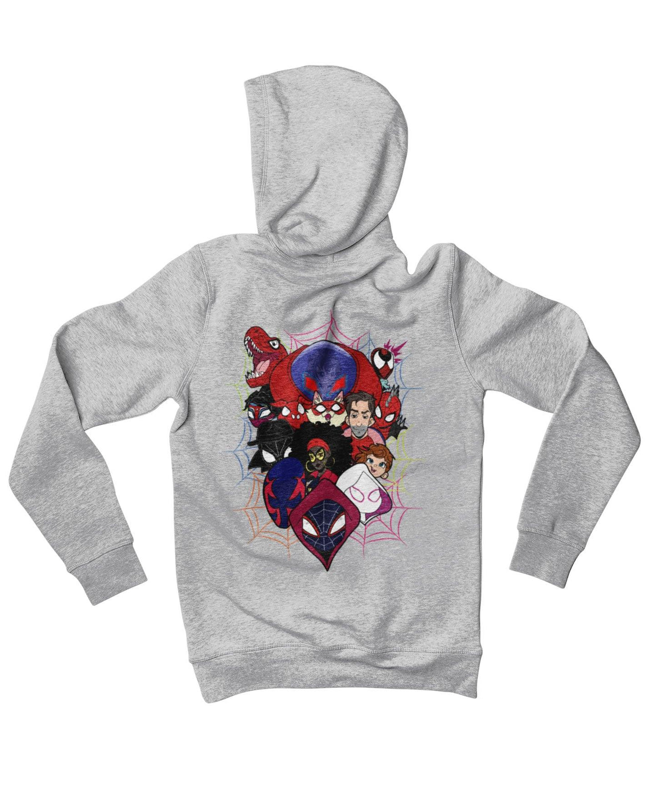 Top Notchy Spiderverse Explosion Back Printed Unisex Hoodie 8Ball