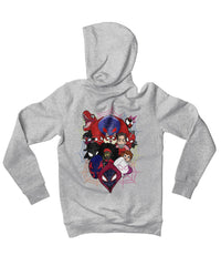 Thumbnail for Top Notchy Spiderverse Explosion Back Printed Unisex Hoodie 8Ball