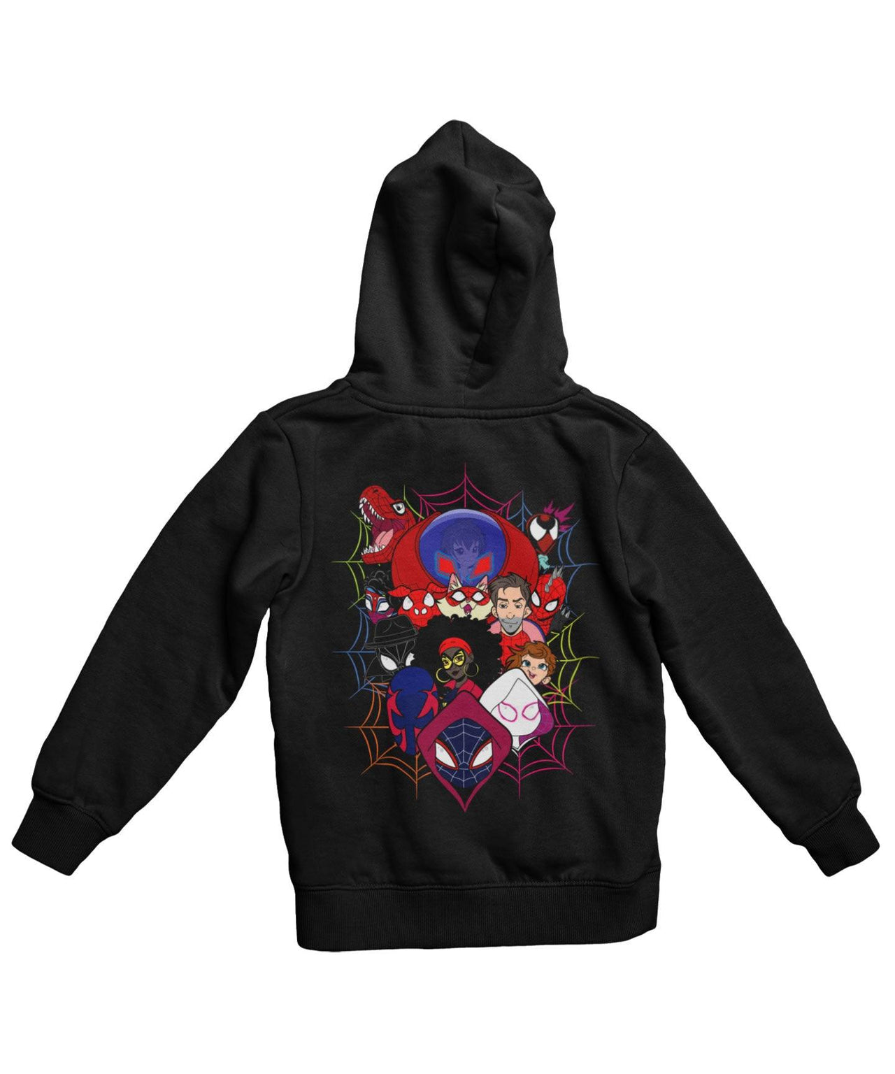 Top Notchy Spiderverse Explosion Back Printed Unisex Hoodie 8Ball