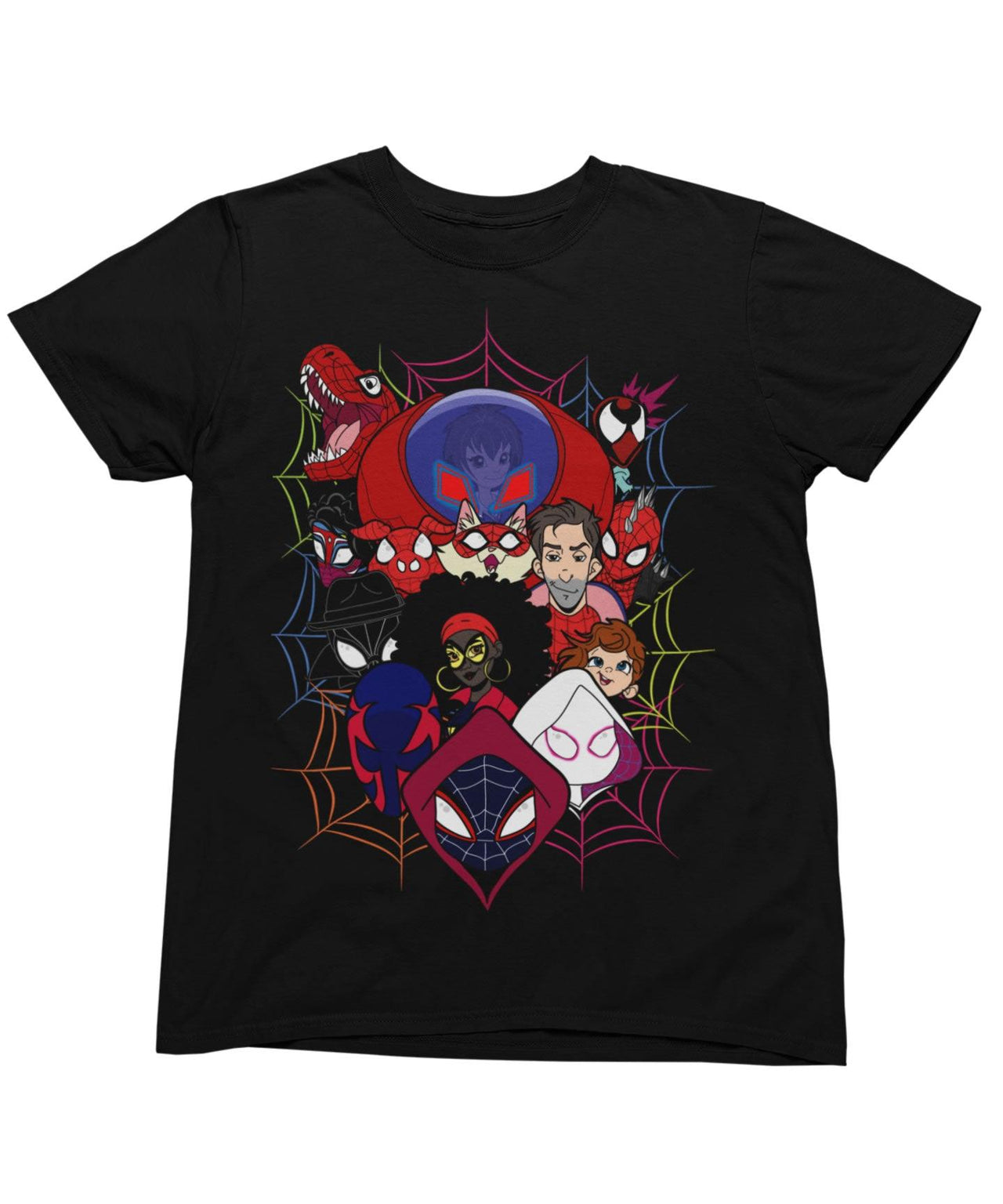 Top Notchy Spiderverse Explosion Men's/Unisex Mens Graphic T-Shirt 8Ball