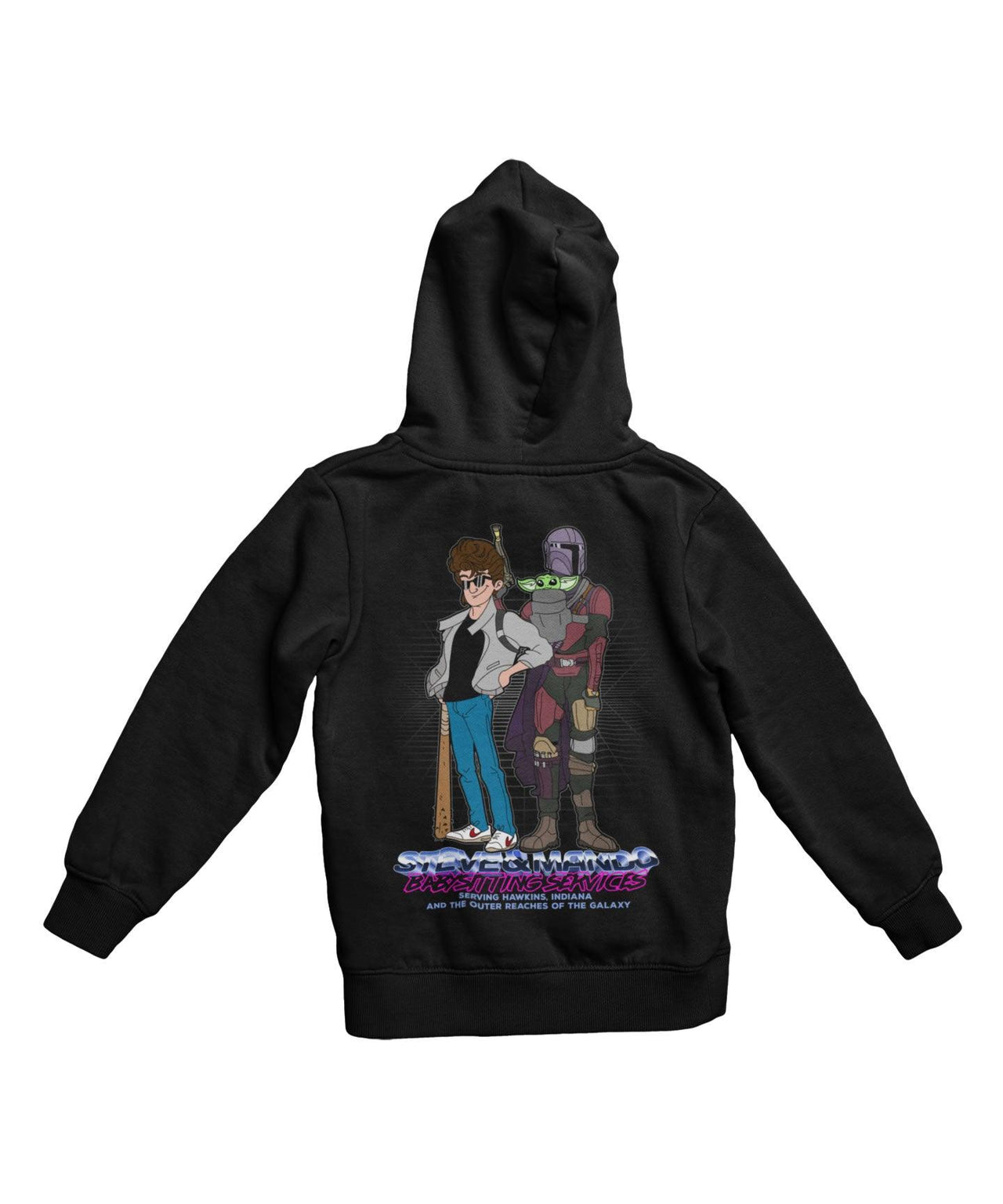 Top Notchy Steve and Mando Babsitting Back Printed Hoodie For Men and Women 8Ball
