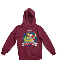 Thumbnail for Top Notchy Vote Scorpio Back Printed Graphic Hoodie 8Ball