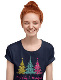 Thumbnail for Triple Christmas Tree Womens Style T-Shirt 8Ball