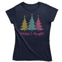 Thumbnail for Triple Christmas Tree Womens Style T-Shirt 8Ball