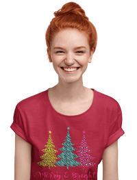 Thumbnail for Triple Christmas Tree Womens Style T-Shirt 8Ball