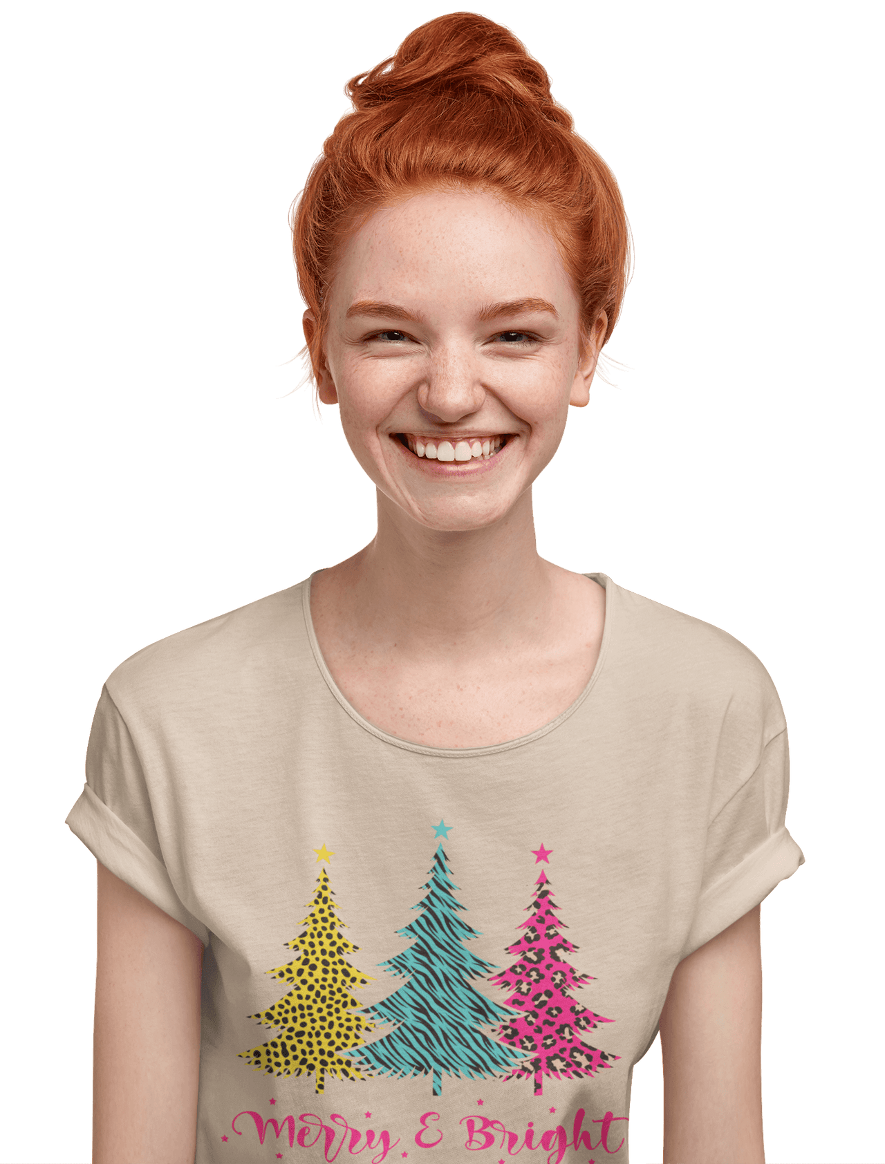 Triple Christmas Tree Womens Style T-Shirt 8Ball