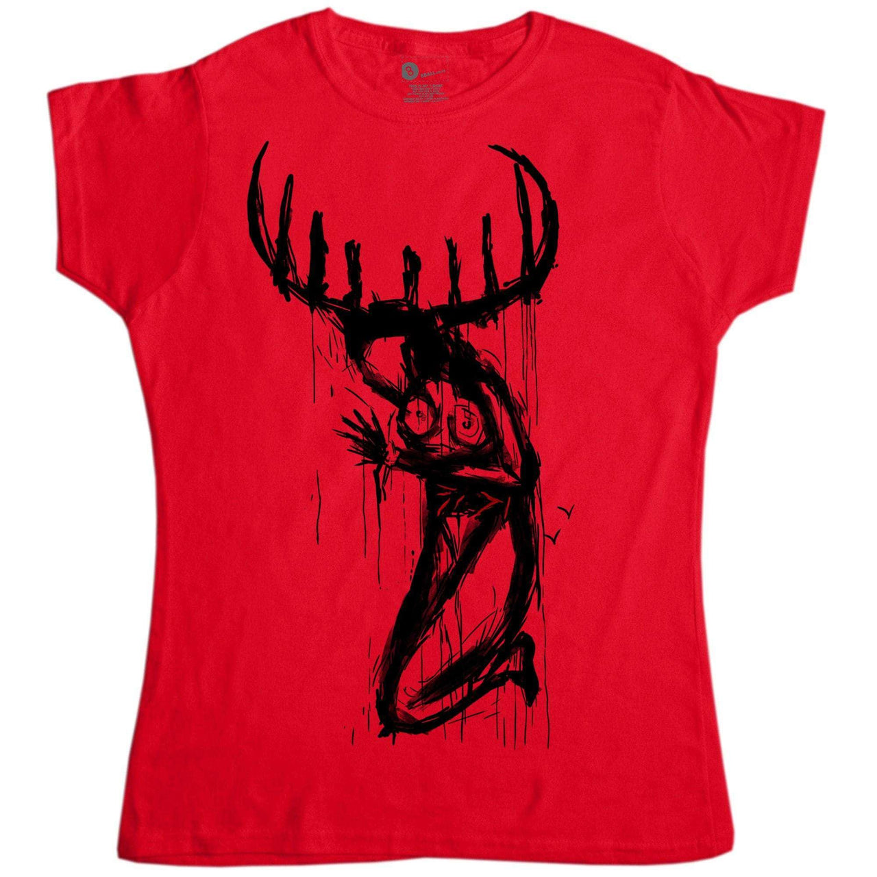 True Detective Fitted Womens T-Shirt, Inspired By Carcosa Church 8Ball