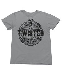 Thumbnail for Twisted Candy Cane Mono Christmas Unisex Graphic T-Shirt For Men 8Ball