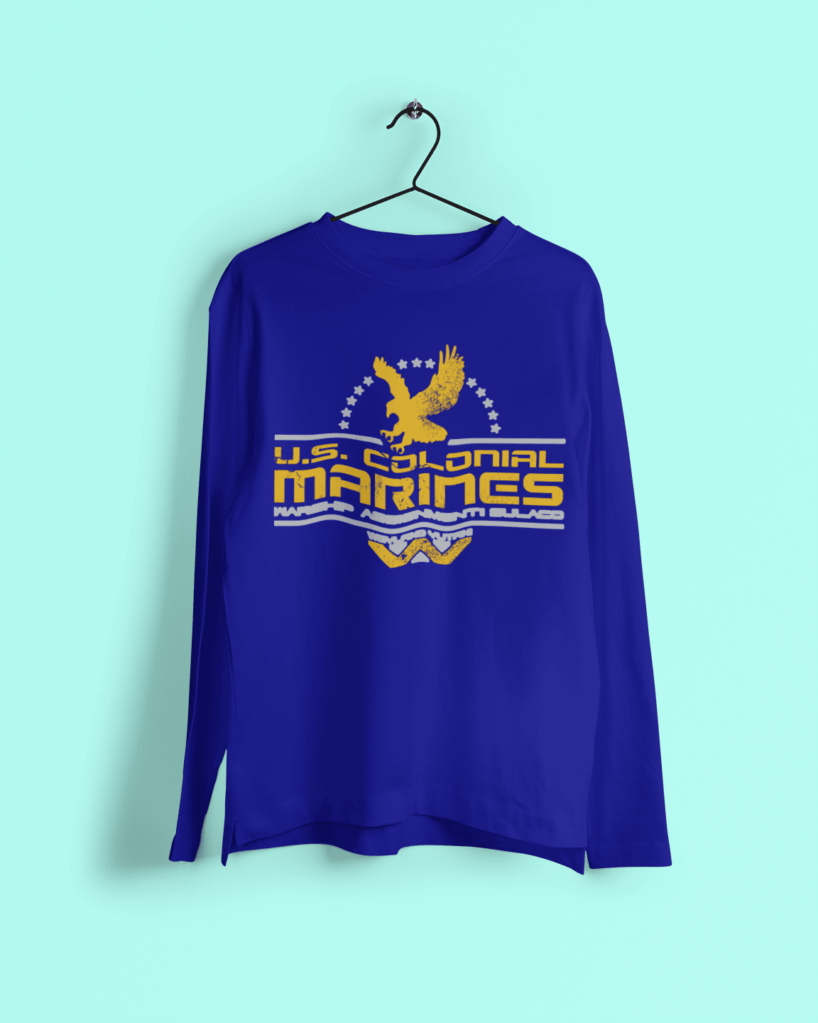 US Colonial Marines Eagle Logo Long Sleeve Top 8Ball