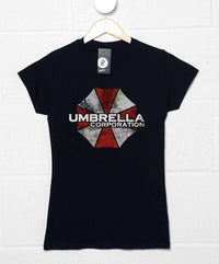 Thumbnail for Umbrella Corp Big Print Womens Fitted T-Shirt 8Ball