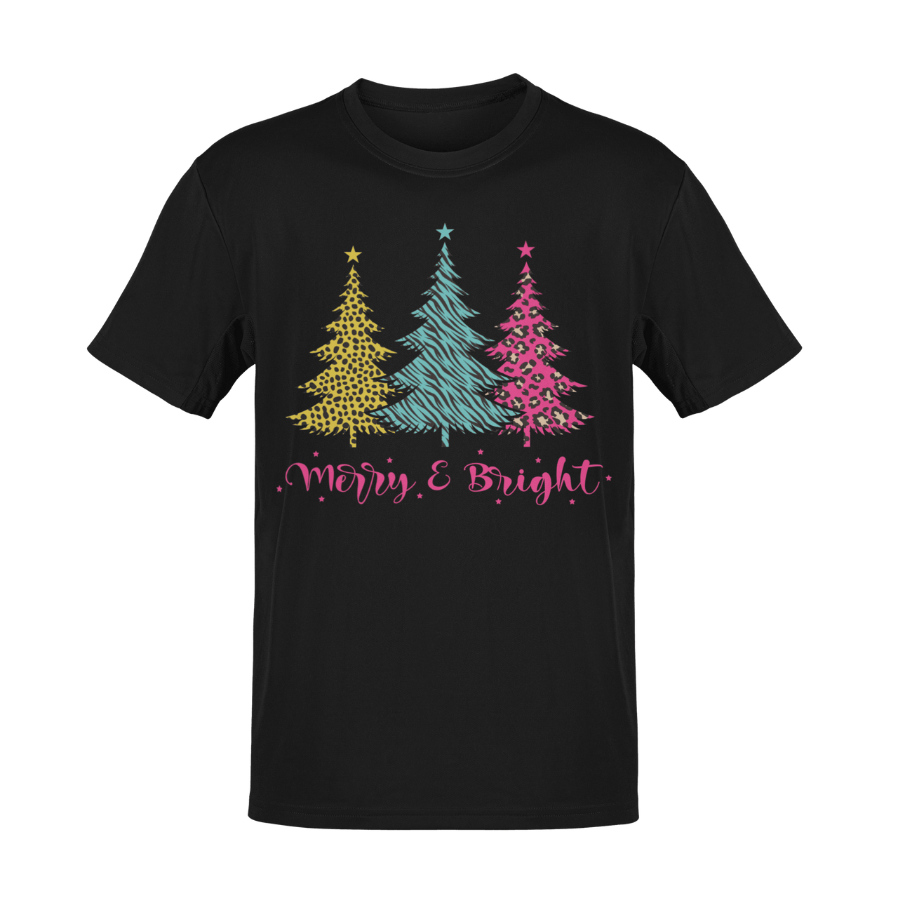 Unisex Triple Christmas Tree Adult for Men and Women Graphic T-Shirt For Men 8Ball