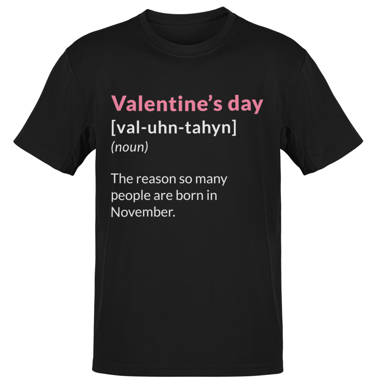 Valentine's Day Definition People Born in November Adult Mens Graphic T-Shirt 8Ball