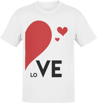 Thumbnail for Valentines Love Adult Left Unisex T-Shirt For Men And Women 8Ball