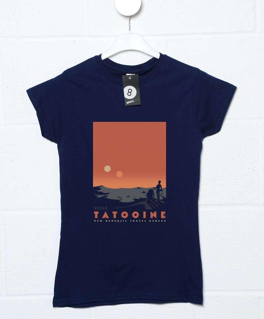 Visit Tatooine Womens Fitted T-Shirt 8Ball