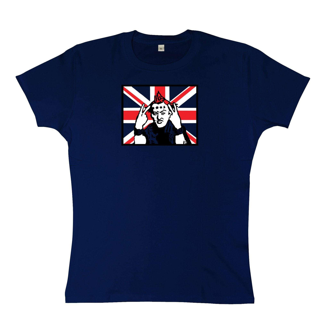 Vyvyan Basterd Union Flag Womens T-Shirt 8Ball
