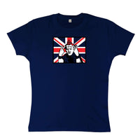 Thumbnail for Vyvyan Basterd Union Flag Womens T-Shirt 8Ball