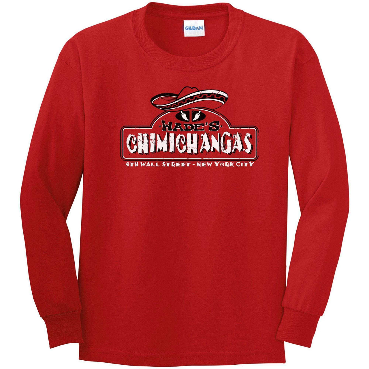 Wades Chimichangas Longsleeve T-Shirt For Men 8Ball