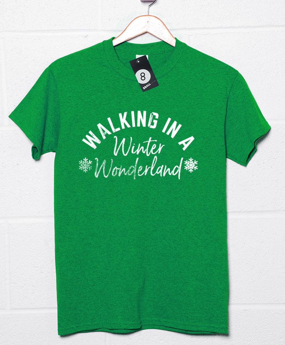 Walking in a Winter Wonderland Mens T-Shirt 8Ball