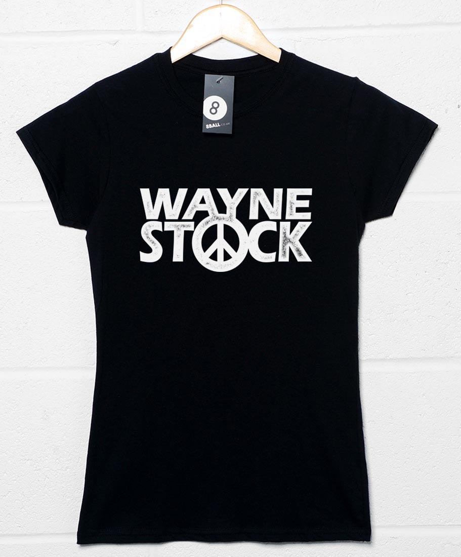 Waynestock Womens Fitted T-Shirt 8Ball