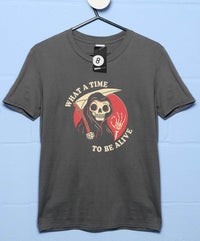 Thumbnail for What A Time To Be Alive DinoMike Mens Graphic T-Shirt 8Ball