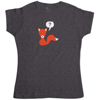 Thumbnail for What Does The Fox Say Fox Question Mark Womens Style T-Shirt 8Ball