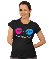 Thumbnail for Who Came First Barbie Or Ken Womens Style T-Shirt 8Ball