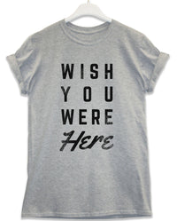 Thumbnail for Wish You Were Here Lyric Quote Unisex T-Shirt 8Ball