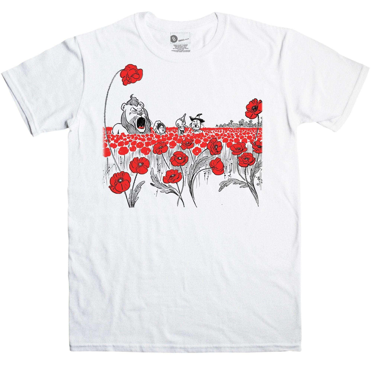 Wizard Of Oz Poppy Field Mens T-Shirt 8Ball