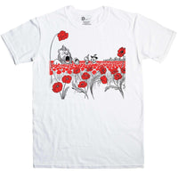 Thumbnail for Wizard Of Oz Poppy Field Mens T-Shirt 8Ball