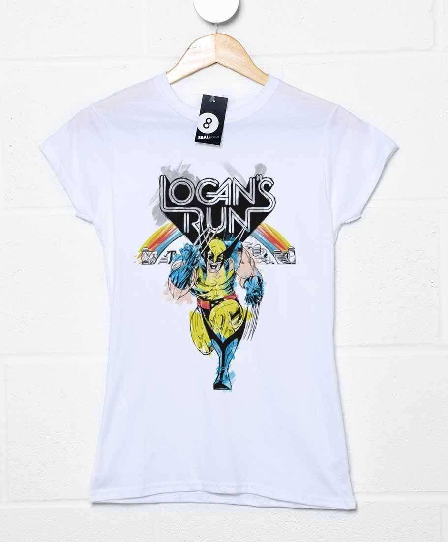 Wolverine Logan On The Run Womens Fitted T-Shirt 8Ball