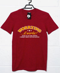 Thumbnail for Worrying Works Graphic T-Shirt For Men 8Ball