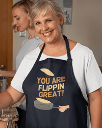 Thumbnail for You Are Flippin Great Pancake Day Cotton Kitchen Apron 8Ball