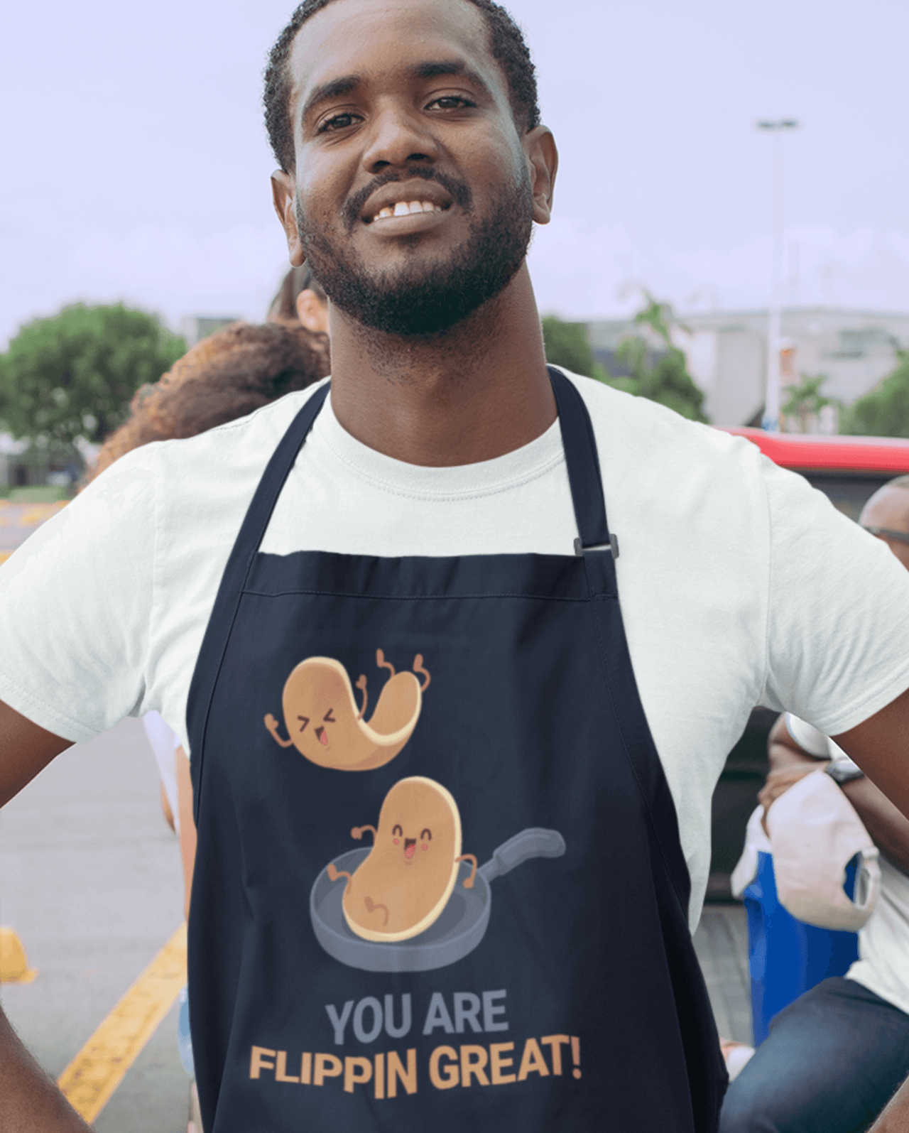 You Are Flipping Great Pancake Day Cotton Kitchen Apron 8Ball